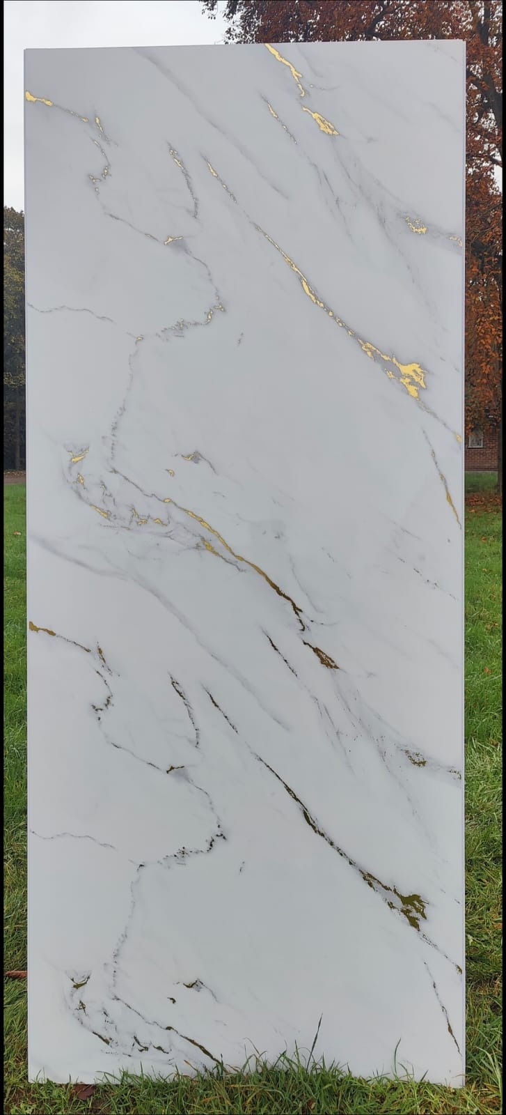  PVC Shower Panel Gold marble