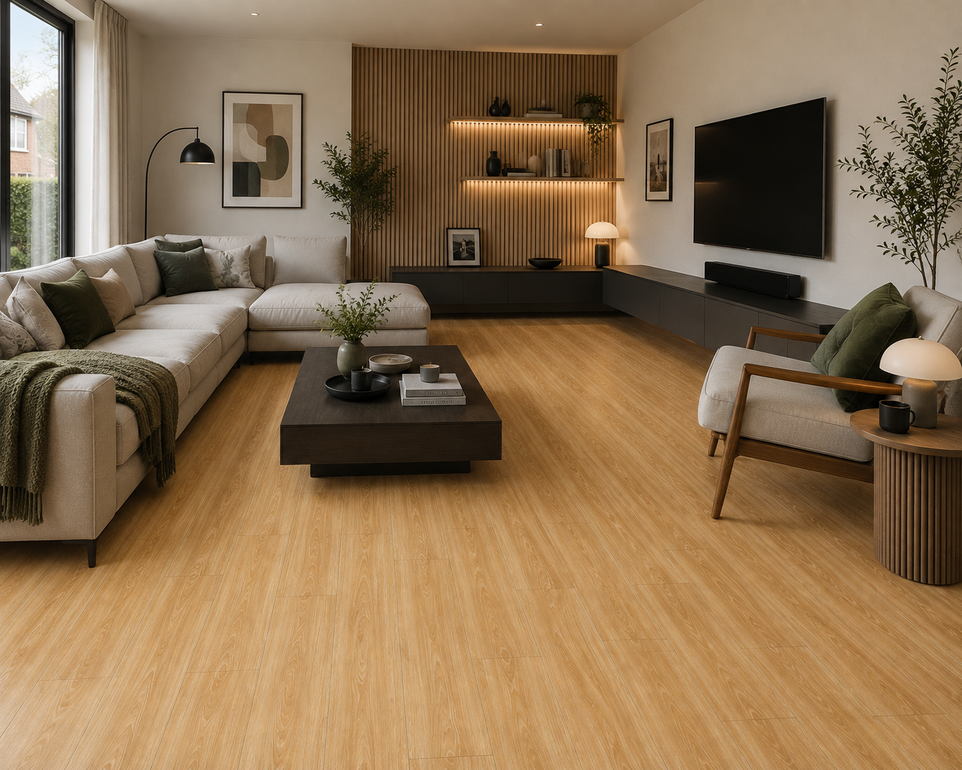 SPC CLICK FLOORING Light Brown 6MM