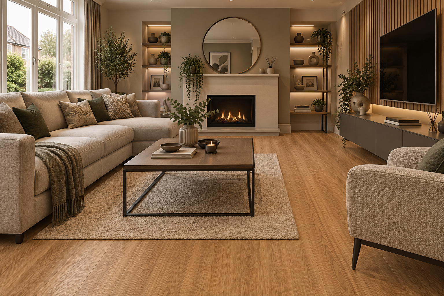 SPC CLICK FLOORING  Brown medium  6MM 