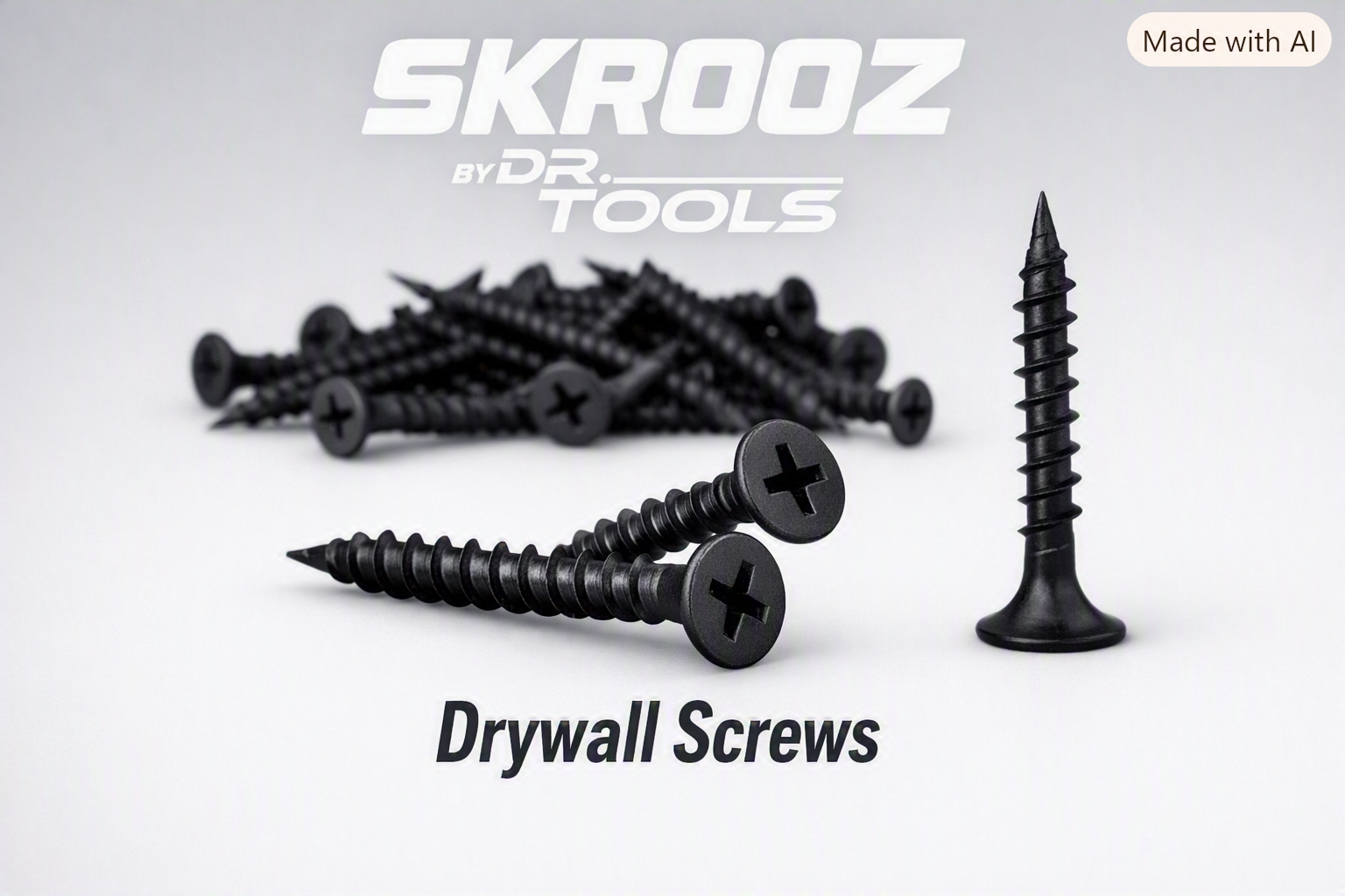 Drywall Screw 3.5 x 25mm Black - 1000pcs