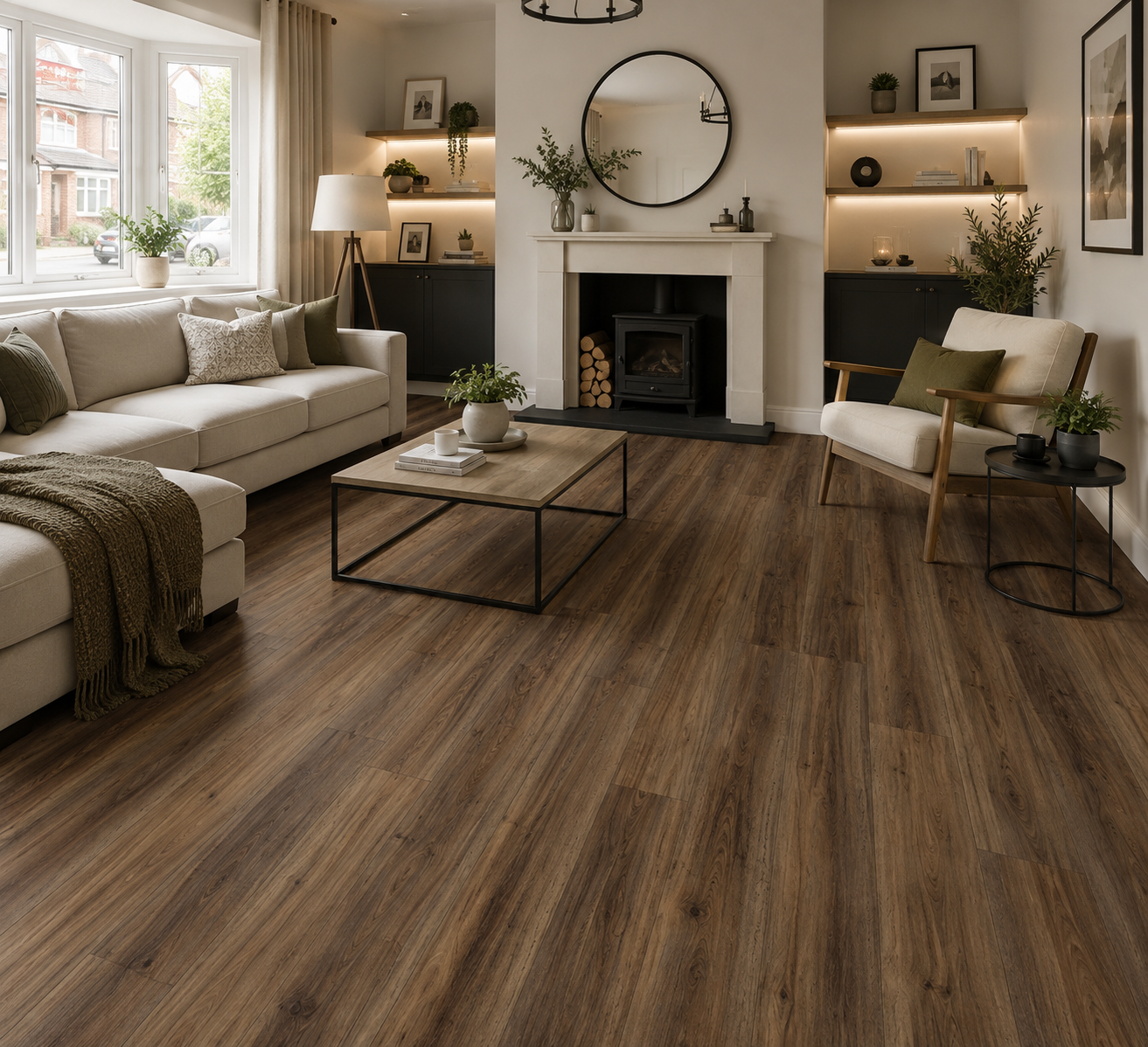 SPC CLICK FLOORING Dark Brown 6MM
